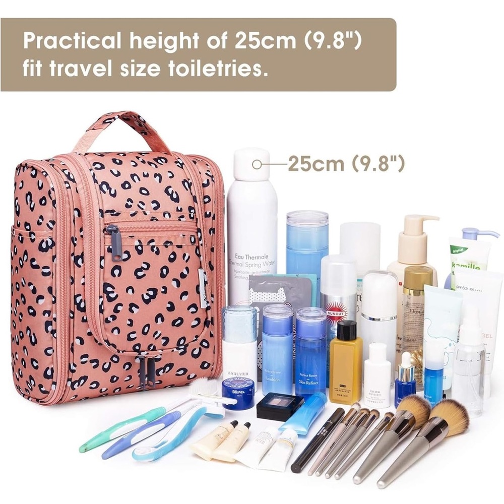 Amazon Pink-Orange Medium Leopard Print Travel Bag - image 3